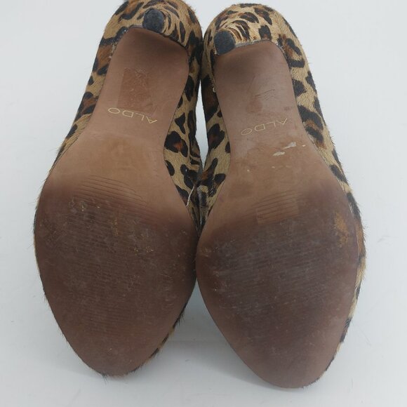 ALDO Leopard Print Heel Ankle Booties - Picture 8 of 8